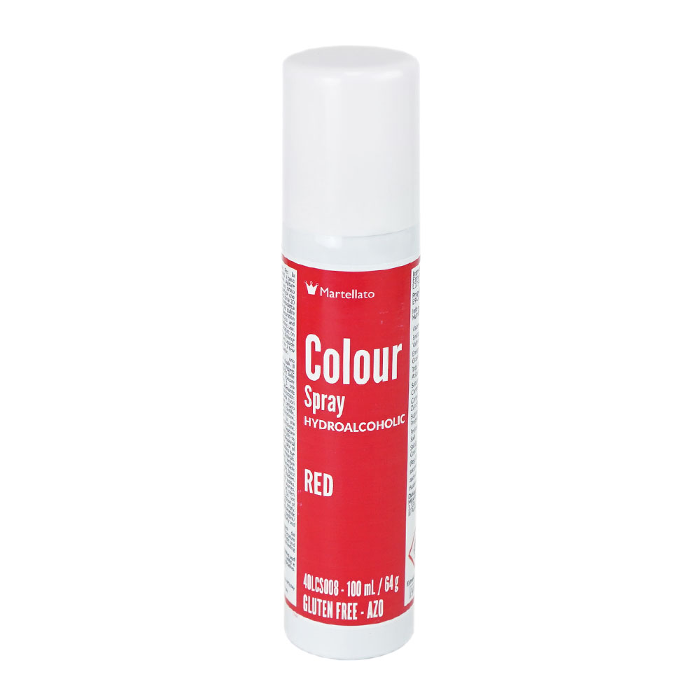 Spray de couleur rouge hydroalcoolique 100 ml Martellato