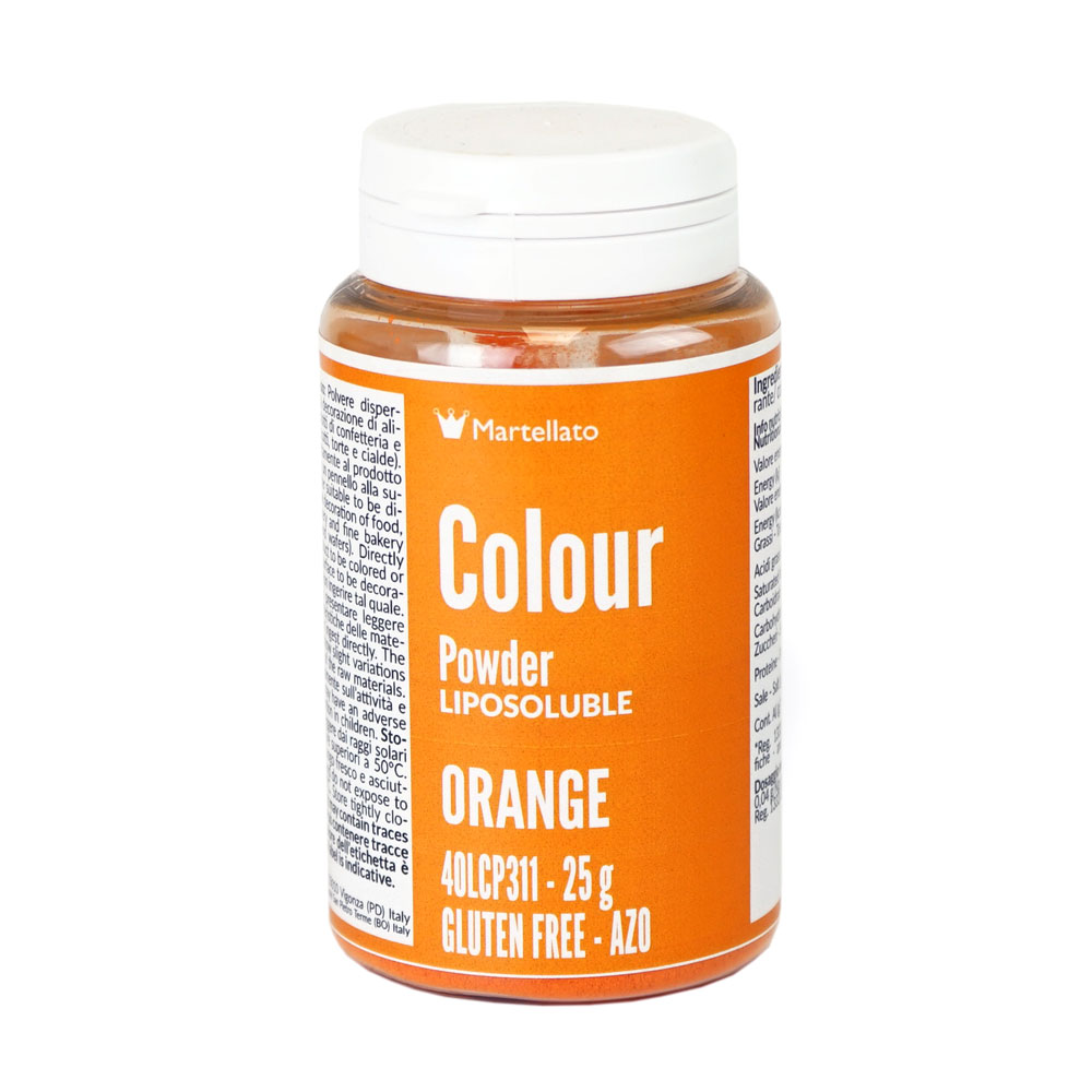 Colour Powder Orange Liposoluble 25 g Martellato