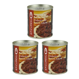 [105238-3ct] Chipotles in Adobo Sauce 3 x 198 g Viniteau
